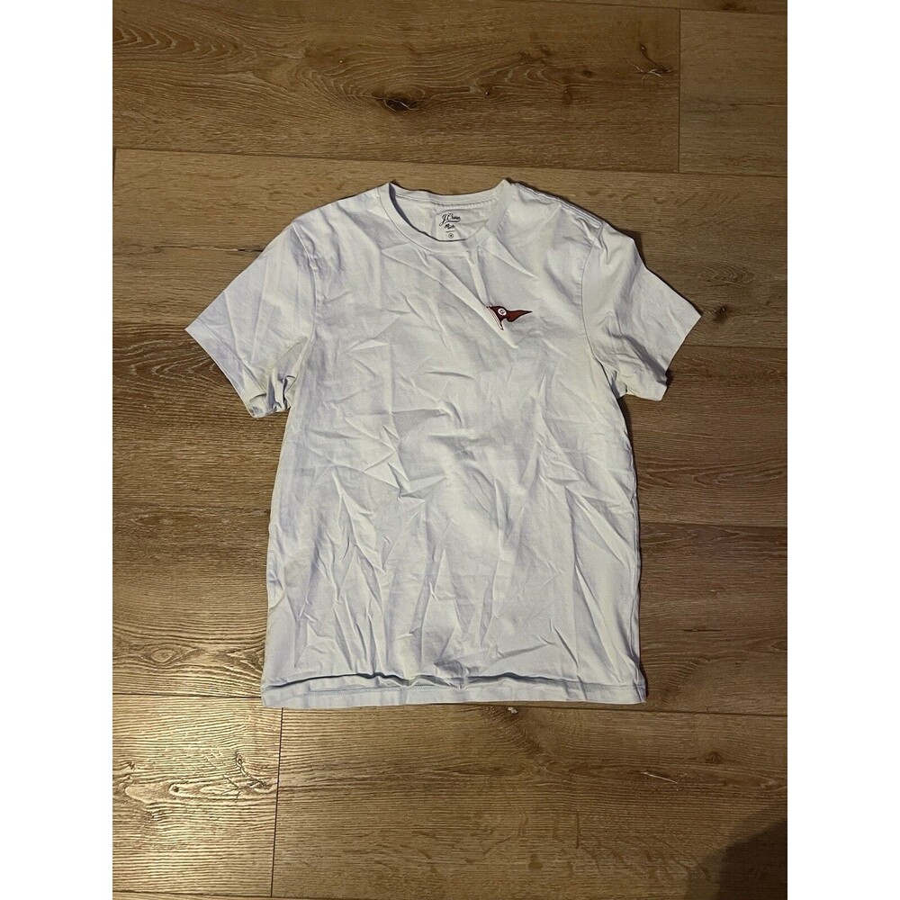 J. Crew Womens Light Blue Short Sleeve Graphic T-shirt Knit Goods Size Medium